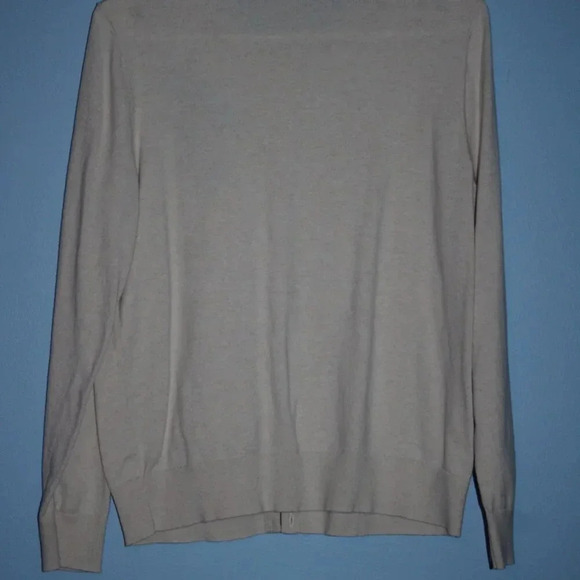 LOFT Outlet Large Women's Off-White Button Up Cardigan 100% Cotton - Picture 11 of 14